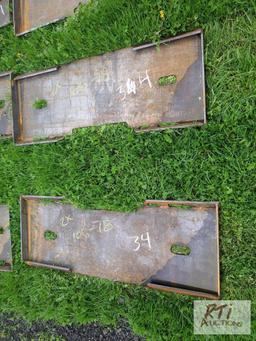 2X Universal skid steer mounting plate
