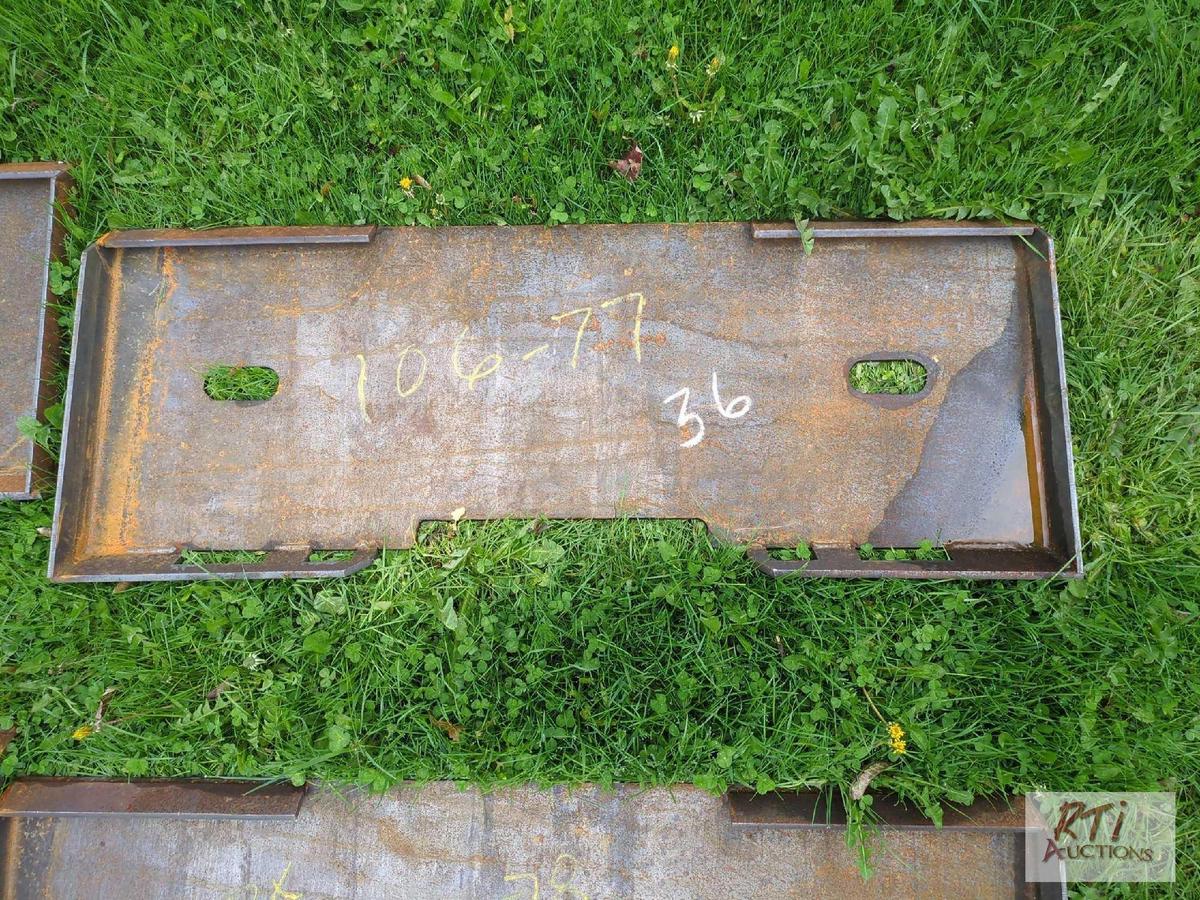 Universal skid steer mounting plate