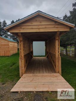 Amish built covered bridge