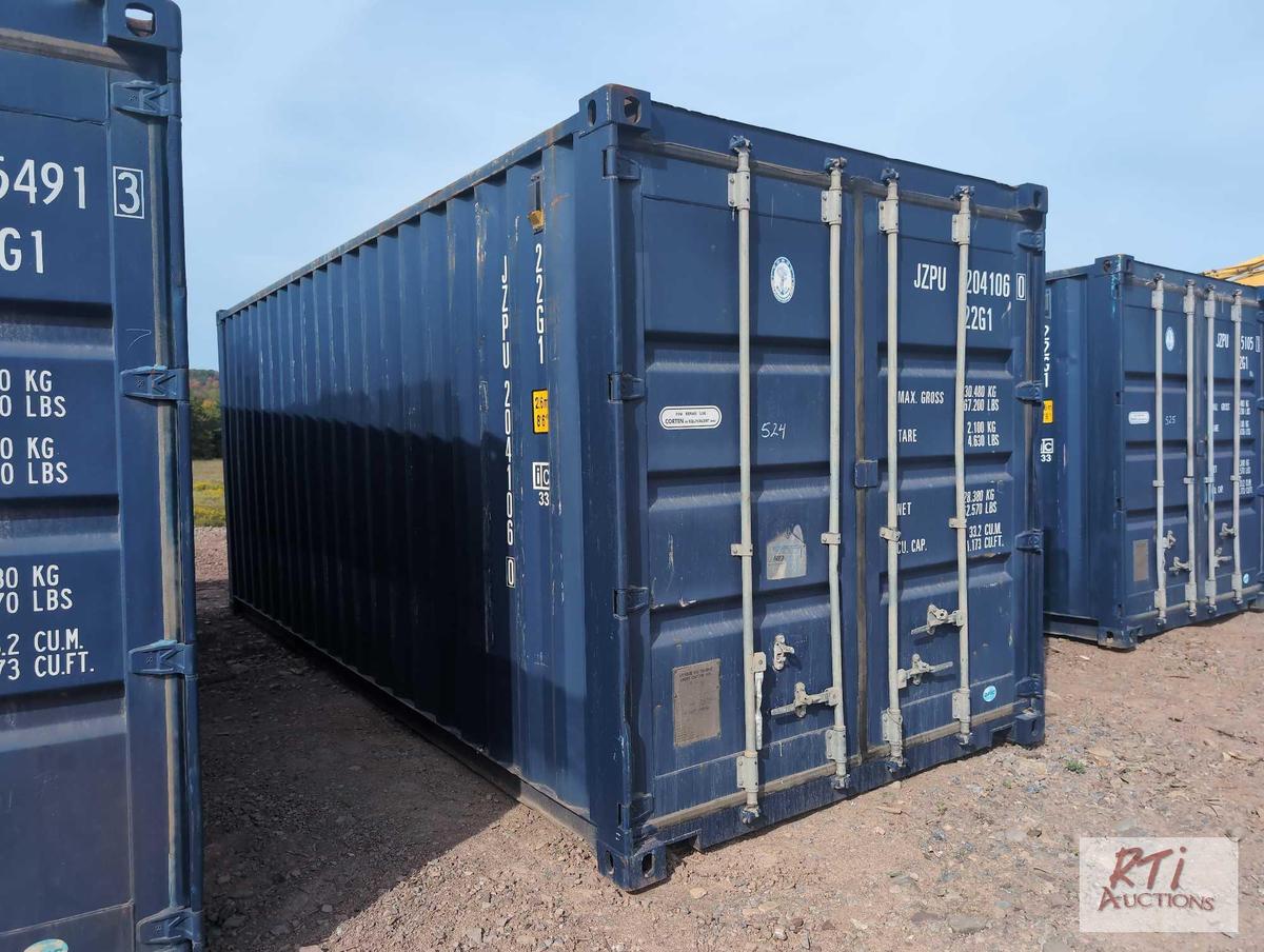 8x20 Steel container with double end doors, JZPU2041060