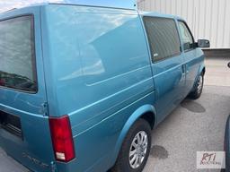1996 Chevy Astro Van, A/C, 47,916 miles, custom rear upholstery, VIN:1GCDM19W7TB113634, Title Delay