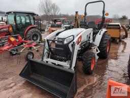 New Bobcat CT2025 4WD compact diesel tractor with front end loader, S/N B5AD11801