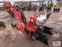 Woods BH85 Ground Breaker backhoe attachment with bucket and thumb