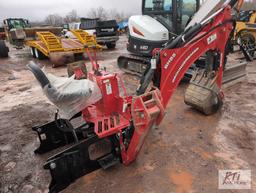 Woods BH85 Ground Breaker backhoe attachment with bucket and thumb