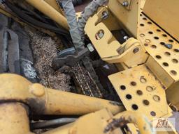 John Deere 317 skid steer loader, cab, rear weights