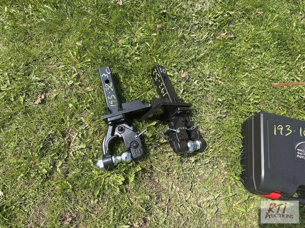 (2) New 8 ton combo pintle hitches