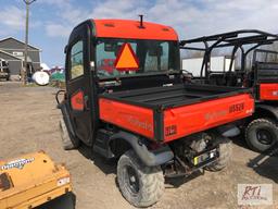 Kubota RTVX1100C utility vehicle, cab, hydraulic dump, 221 hrs., engine issue,Eq # 115528