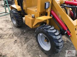 AGT Industrial KRW23 mini wheel loader, 40in bucket, gas engine
