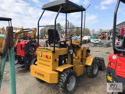 AGT Industrial KRW23 mini wheel loader, 40in bucket, gas engine