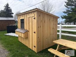 6x8 Chicken coop with man door