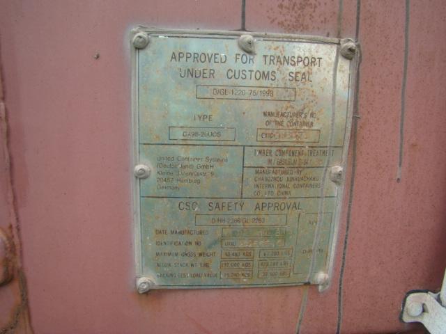 (NT) 20' CONTAINER