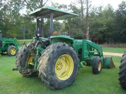 6300 JOHN DEERE TRACTOR W/ 620 LOADER AND BUCKET