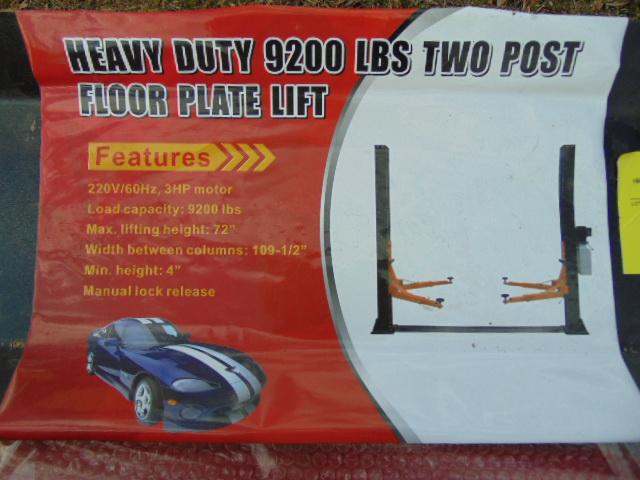 HEAVY DUTY 9200 LB TWO POST LIFT