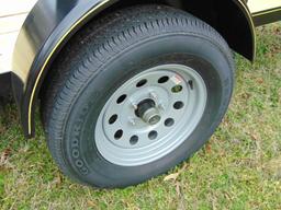 (T) 2020 6 1/2 X 12 BLACK LONGRUN TRAILER