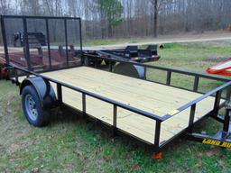 (T) 2020 6 1/2 X 12 BLACK LONGRUN TRAILER