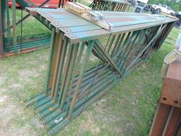 7 PC BUNDLE OF PALLET RACK UPRIGHTS