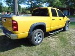 (T) 2008 DODGE RAM 1500 4X4 CREW CAB