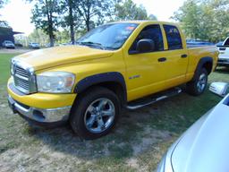 (T) 2008 DODGE RAM 1500 4X4 CREW CAB