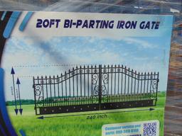 GREATBEAR 20' BI-PARTING IRON GATE W/ "STAR"