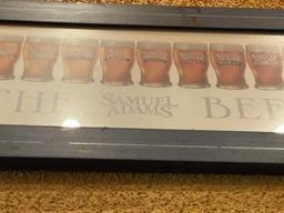 Long Sam Adams Beer Sign 51" x 15" approx