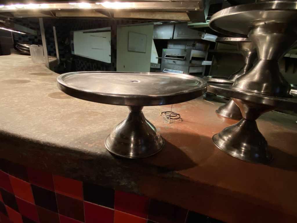 Lot of Stainless Pizza Table Stands, 18 units