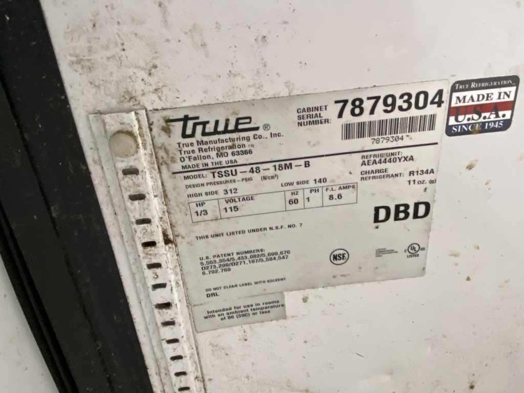 True Two Door Prep Station Scrap