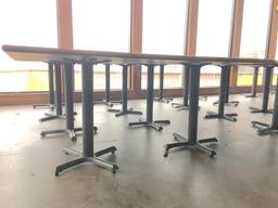 2 - Tables - Single Metal Base 36x36x36