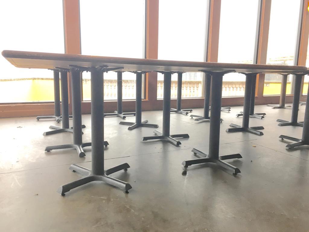2 - Tables - Single Metal Base 36x36x36