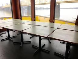 2 - Tables - Single Metal Base 36x36x36