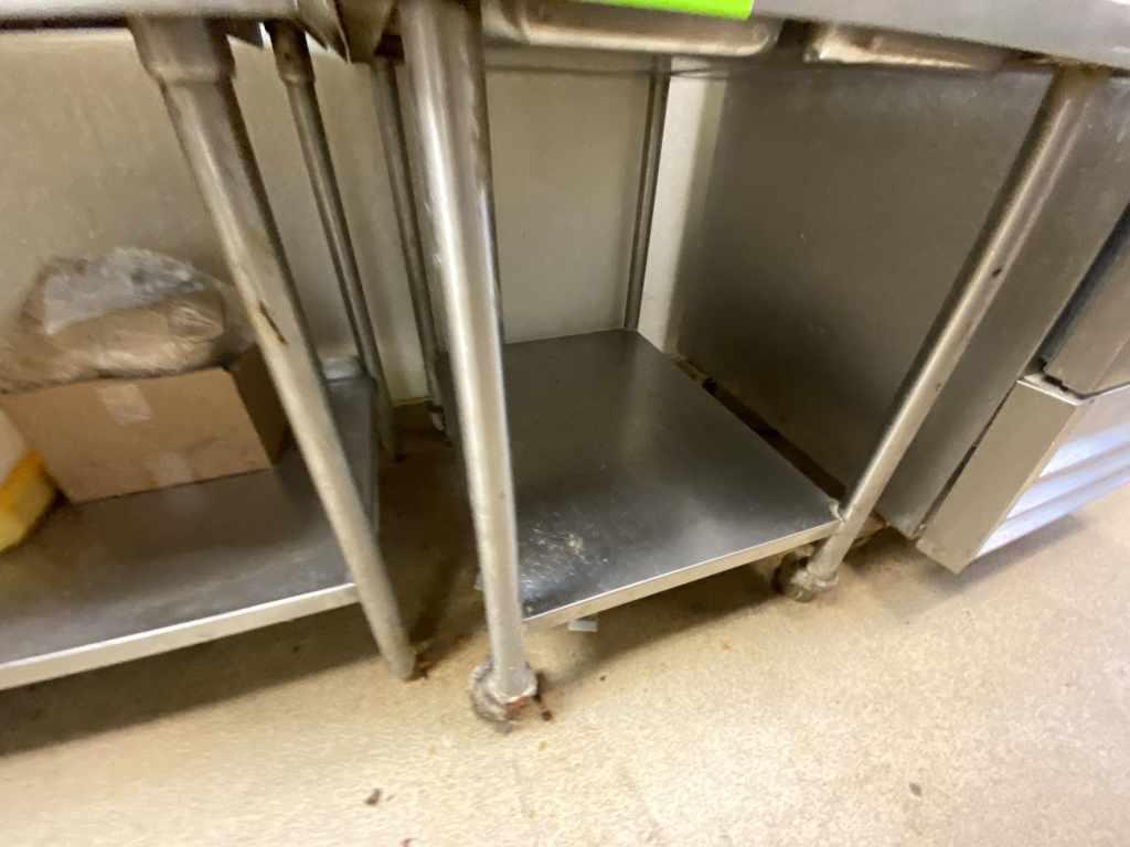 Stainless Steel Prep Table Pan Inserts & Top Shelf