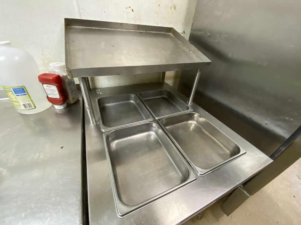 Stainless Steel Prep Table Pan Inserts & Top Shelf