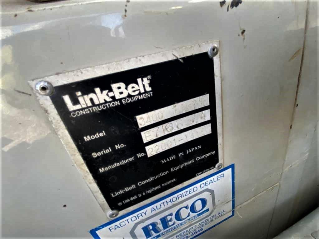 LinkBelt 3400 Track Excavator Link Belt