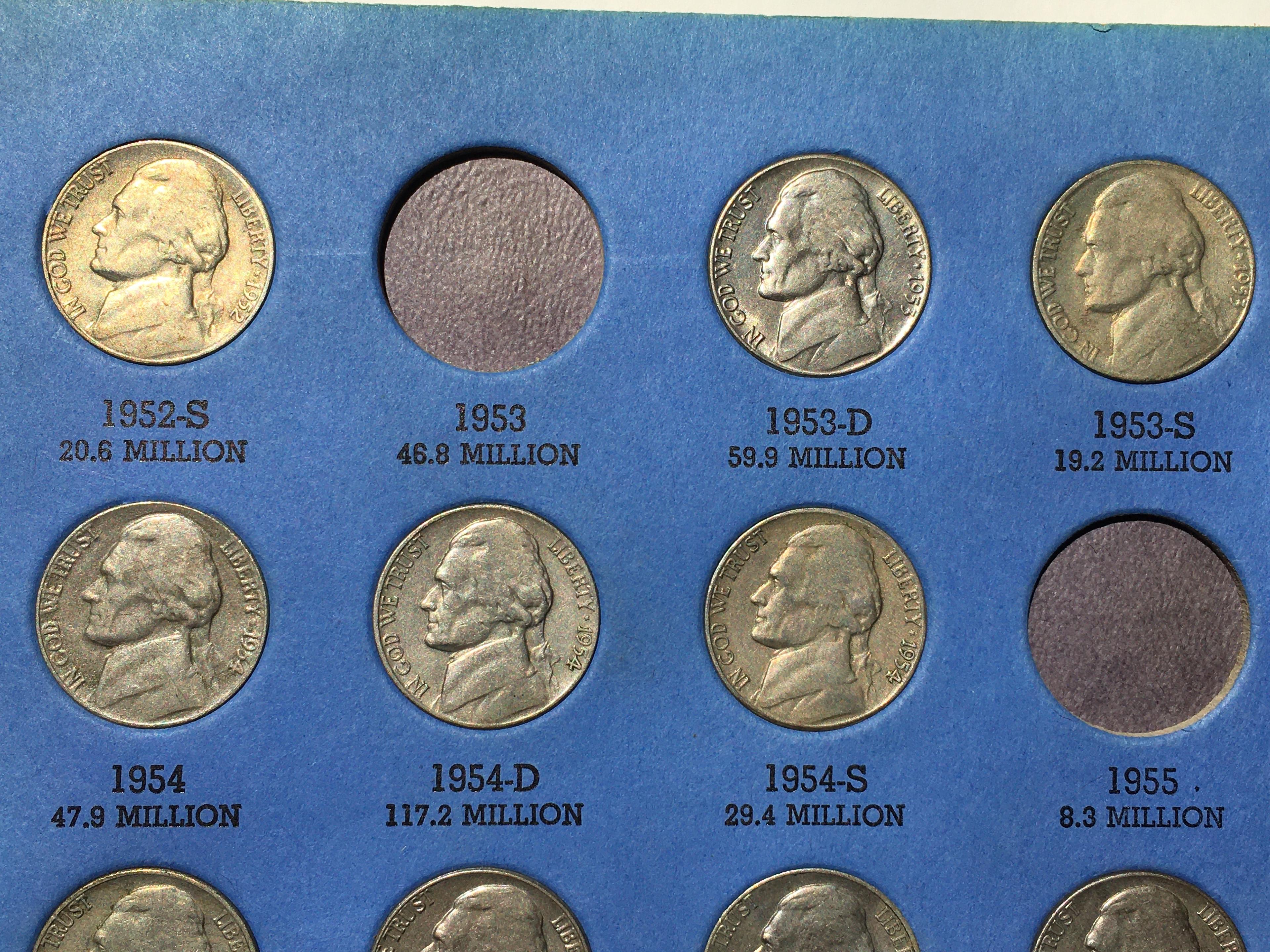 Jefferson Nickel Collection Starting 1938