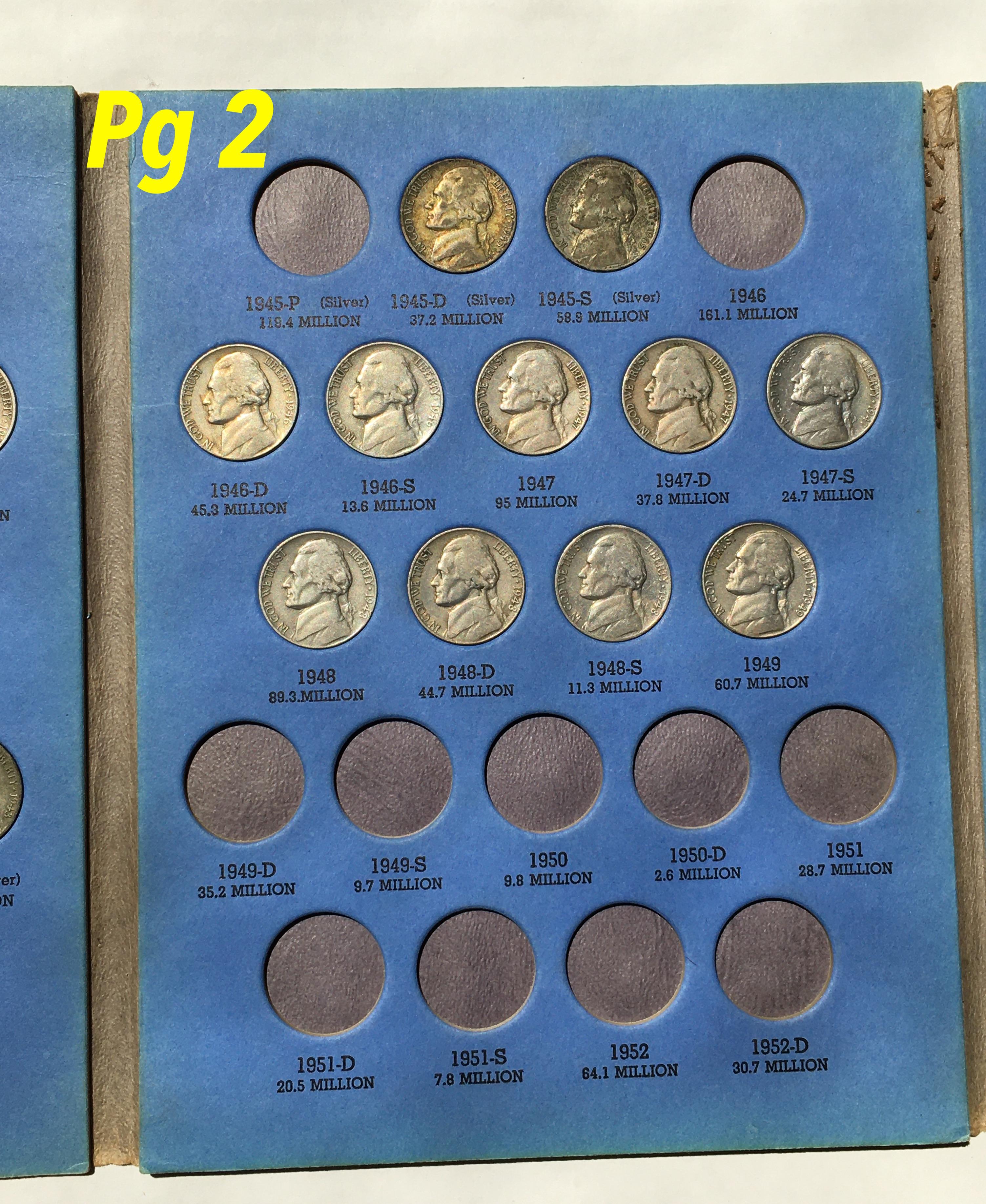 Jefferson Nickel Collection Starting 1938