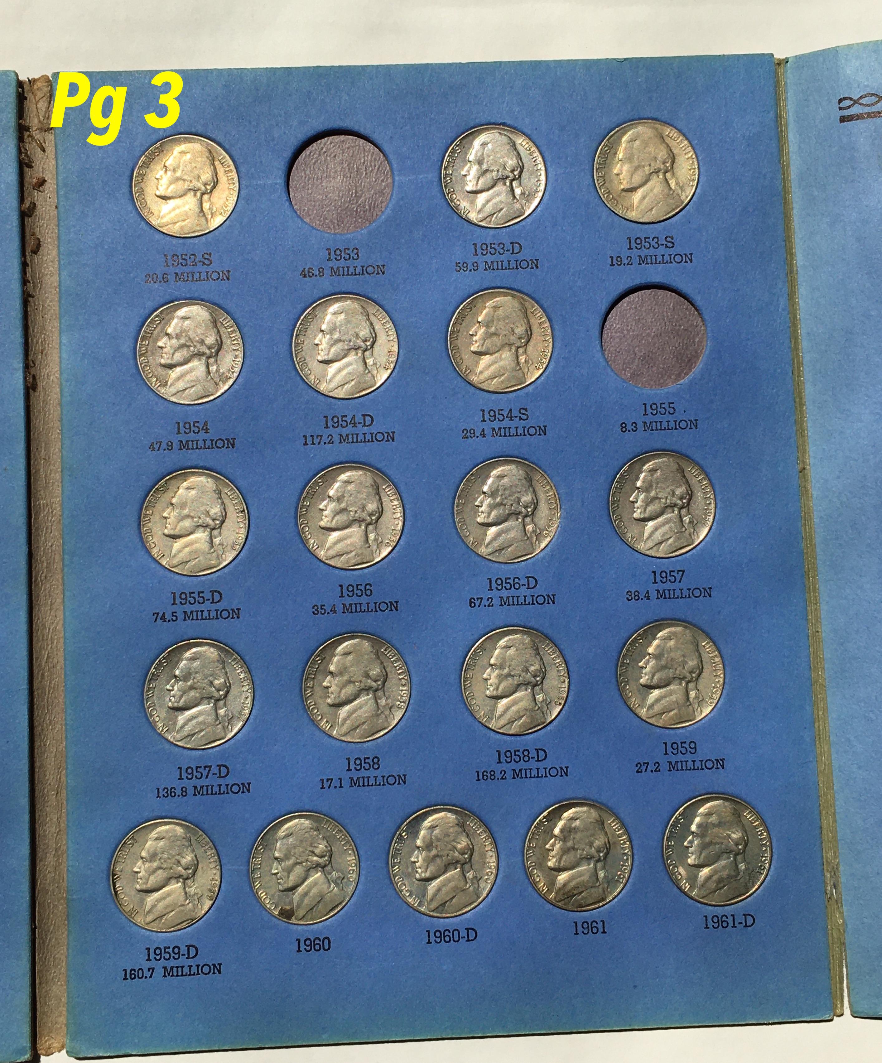 Jefferson Nickel Collection Starting 1938