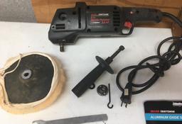 Craftsman 6" Sander/polisher With Pad. Sanding Discs 150 Fine, 100 Medium, 60 Course. Box & Manual