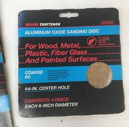Craftsman 6" Sander/polisher With Pad. Sanding Discs 150 Fine, 100 Medium, 60 Course. Box & Manual
