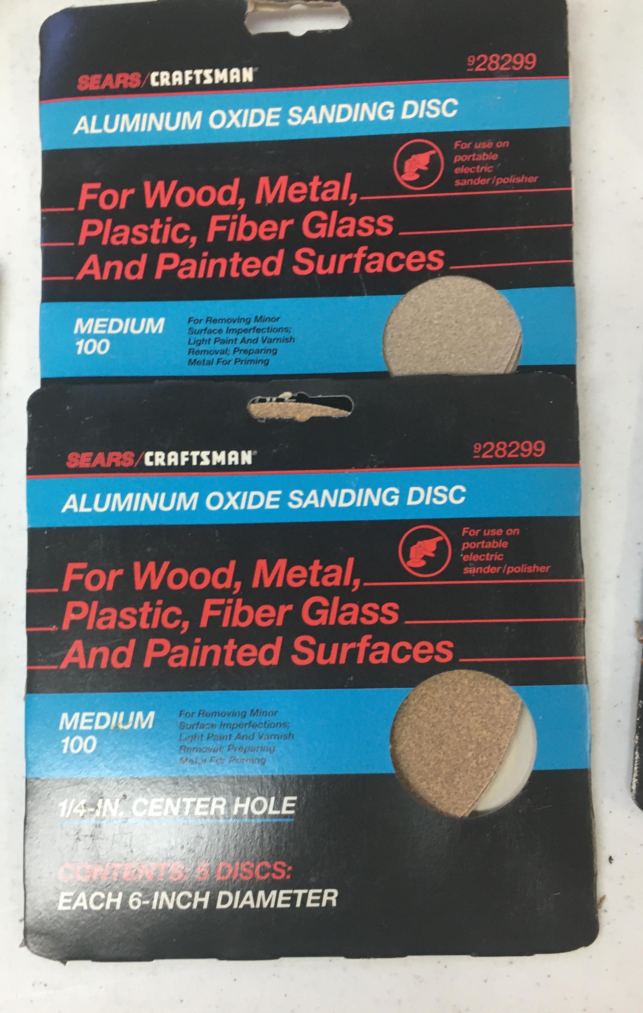 Craftsman 6" Sander/polisher With Pad. Sanding Discs 150 Fine, 100 Medium, 60 Course. Box & Manual