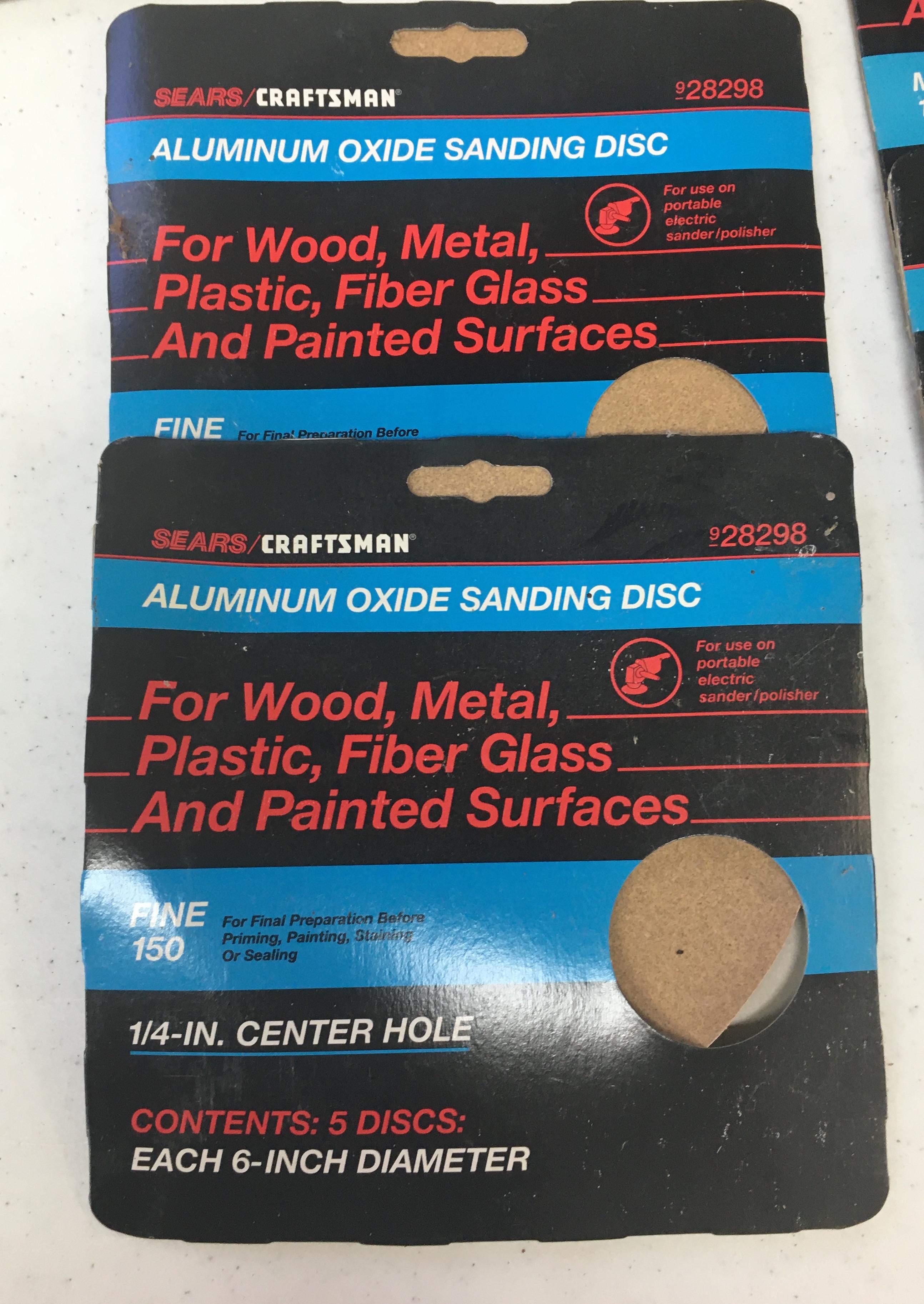 Craftsman 6" Sander/polisher With Pad. Sanding Discs 150 Fine, 100 Medium, 60 Course. Box & Manual