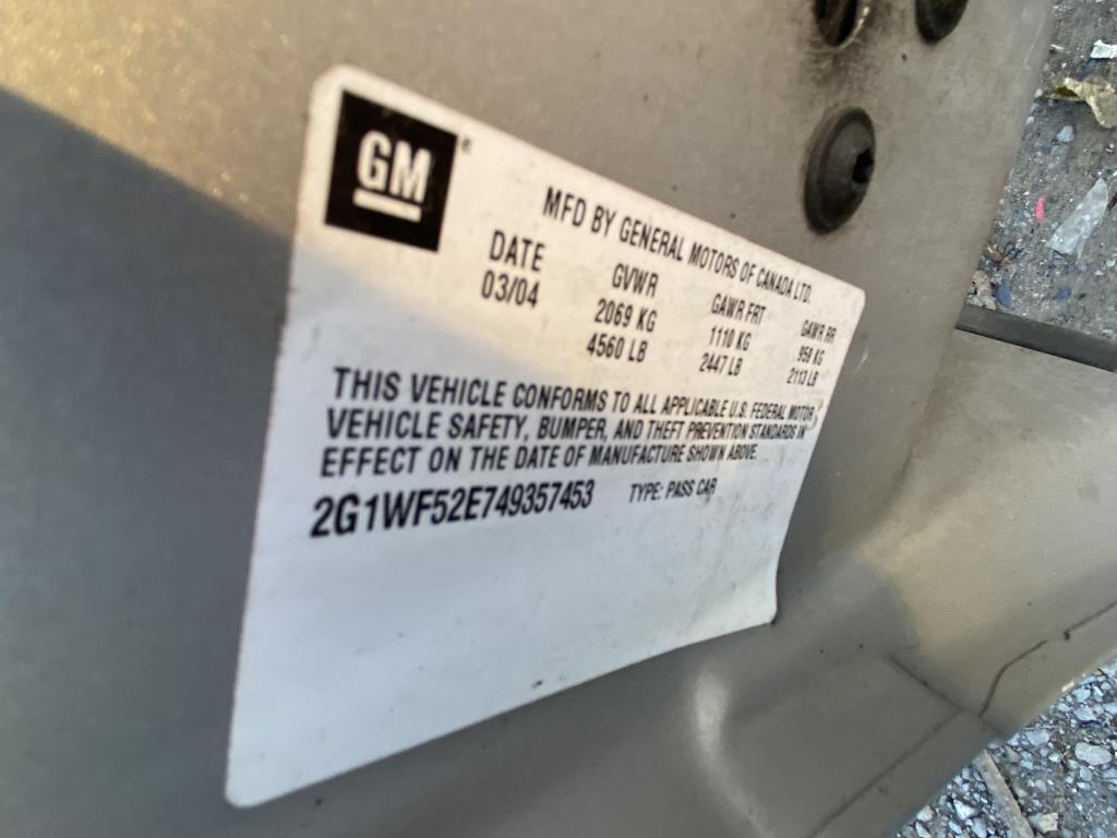 2004 Chevy Impala Tow# 110183