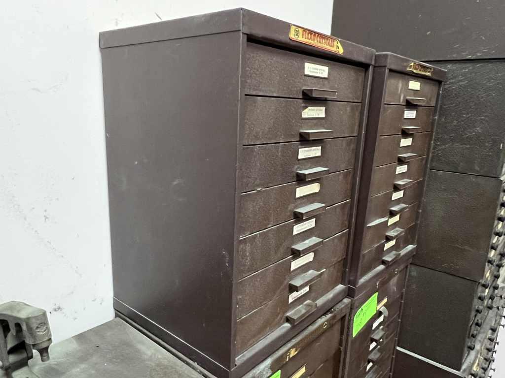 2 G-S Flexo Watch Crystal Cabinets with Crystals