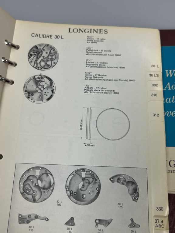 Genuine Longines Parts and Tech Catalogs
