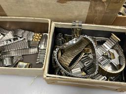 Large Assortment of Metal Watch Bands