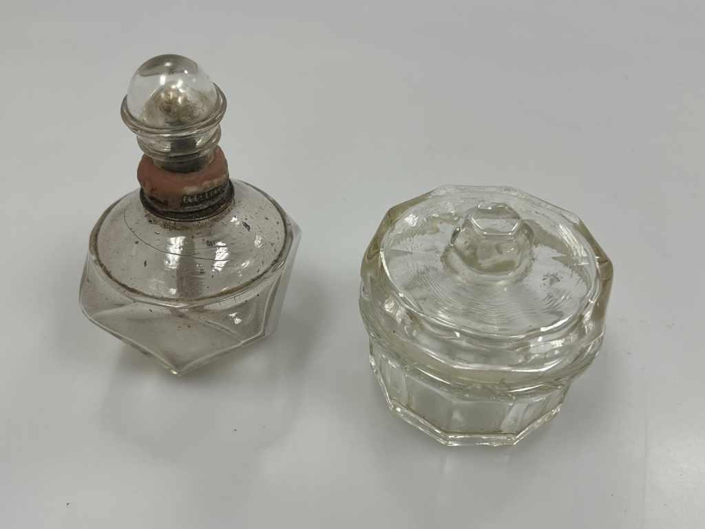 Glass Alcohol Lamp and Jar