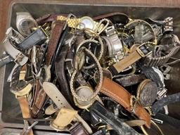 3 Trays of Assorted Wrist Watch Cases and Parts