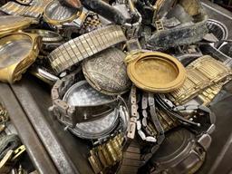 3 Trays of Assorted Wrist Watch Cases and Parts