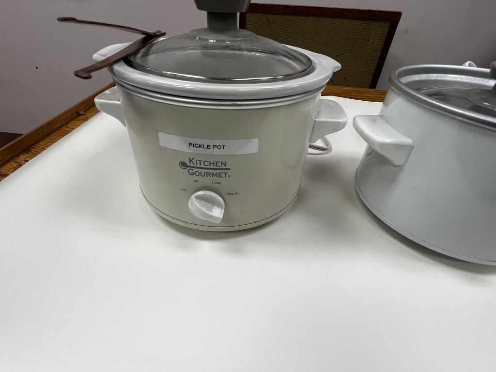 2 Small Pickle Pots