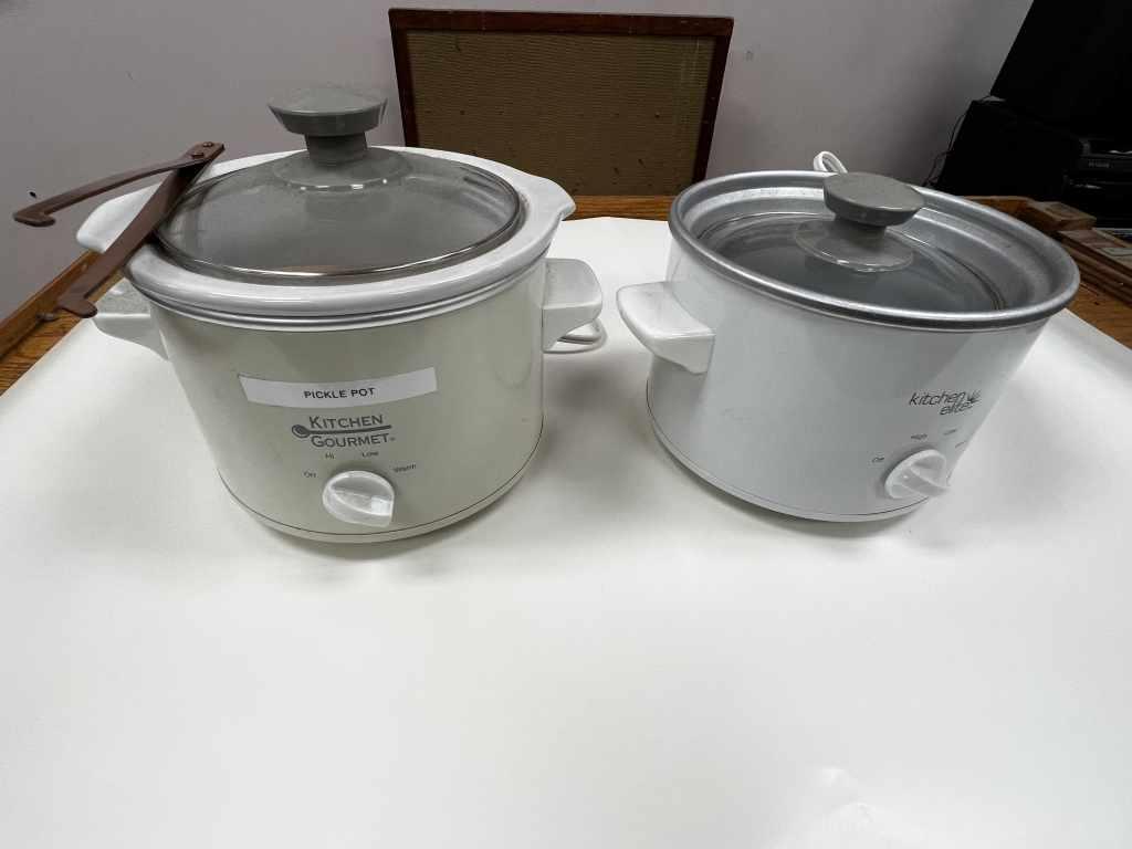 2 Small Pickle Pots