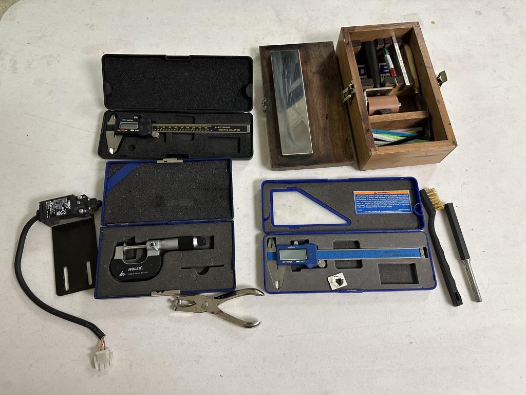 Lot of Calipers + Misc. Tools