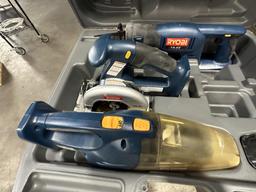 Ryobi Saws/ Vacuum in Case - No Batteries or Charg